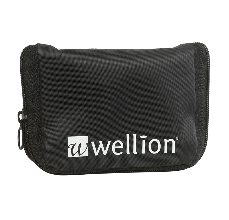 Wellion CALLA - Aufbewahrungstasche für das Wellion CALLA Light oder Wellion CALLA Classic Blutzuckermessgerät, Teststreifen, Stechhilfe und Lanzetten.